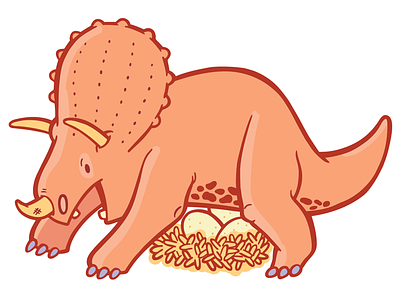 Online Security for Wufoo branding character dinosaur illustration online security security triceratops wufoo