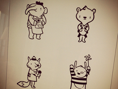 Little Characters for Little Cards character cute drawing illustration stationery