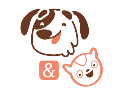 CharlieDog & Friends Logo! cat cute dog friends illustration logo vector