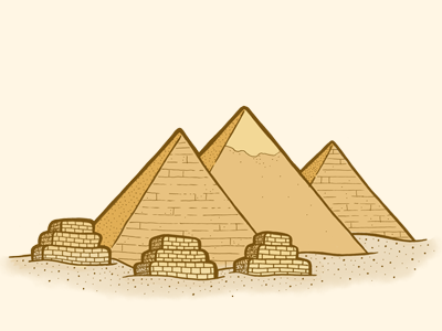 Pyramids of Giza egypt giza illustration landmark pyramid pyramids