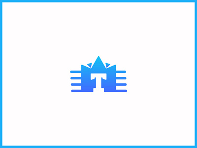 M T logo dribbble best shot flat illustration logo vector