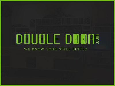 Double Door E- commerce logo branding clean design dribbble best shot dribbble new shot flat illustration logo