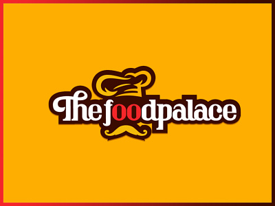 THE FOOD PALACE LOGO clean dribbble best shot dribbble new shot flat logo vector
