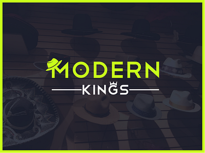 Modern Kings branding clean clothing design dribbble best shot dribbble new shot flat hat logo logo modern logo typography ui web website