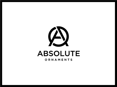 Absolute Ornaments branding clean design dribbble best shot dribbble new shot flat logo minimal typography vector