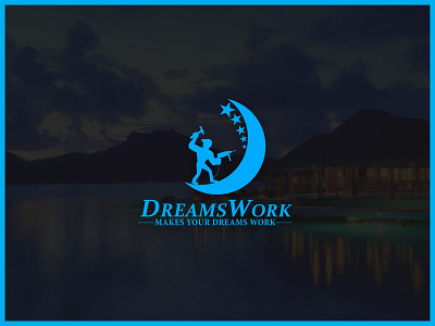 Dreams Work logo clean design dribbble best shot flat icon illustration logo minimal typography vector