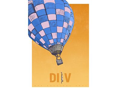 DIIV | Off Festival 2021 baloon design dotwork gigposter illustration poster vector