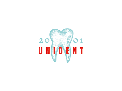 Unident Logo dentist dotwork experiment illustration logo logotype oldschool vintage