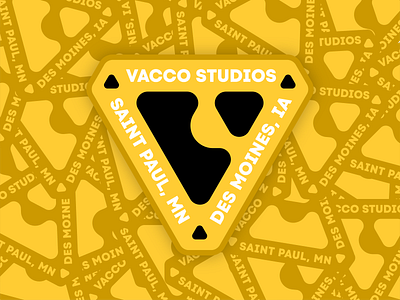 Vacco Studios Triangle Badge Sticker - Yellow