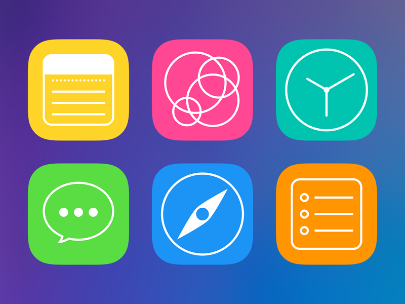 IOS icons by Andrei Rudenko on Dribbble