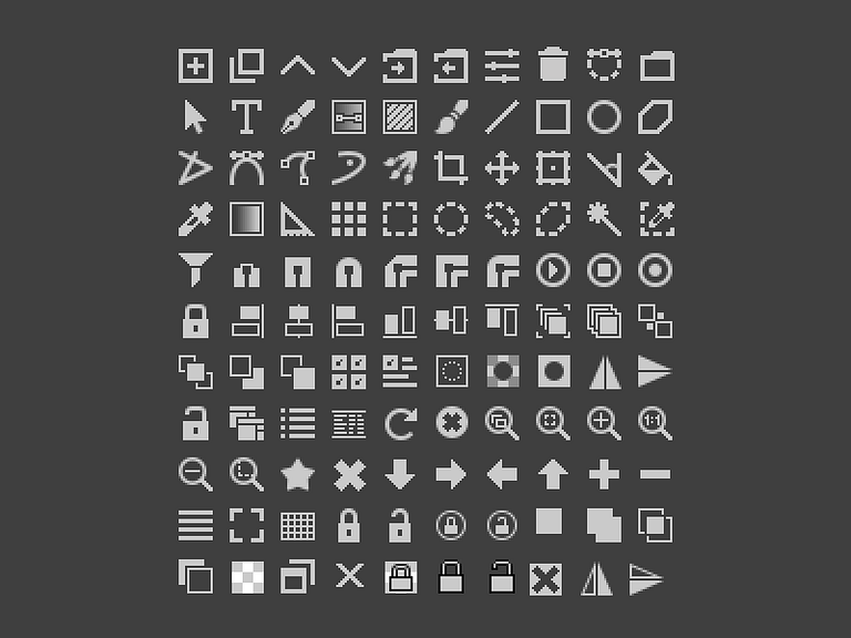 Krita 16x16 icons by Andrei Rudenko on Dribbble