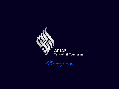 ariaf logo arabic brand calligraphy logo typography