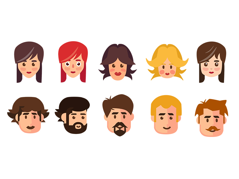 flat-faces-3-by-serkan-kavri-on-dribbble