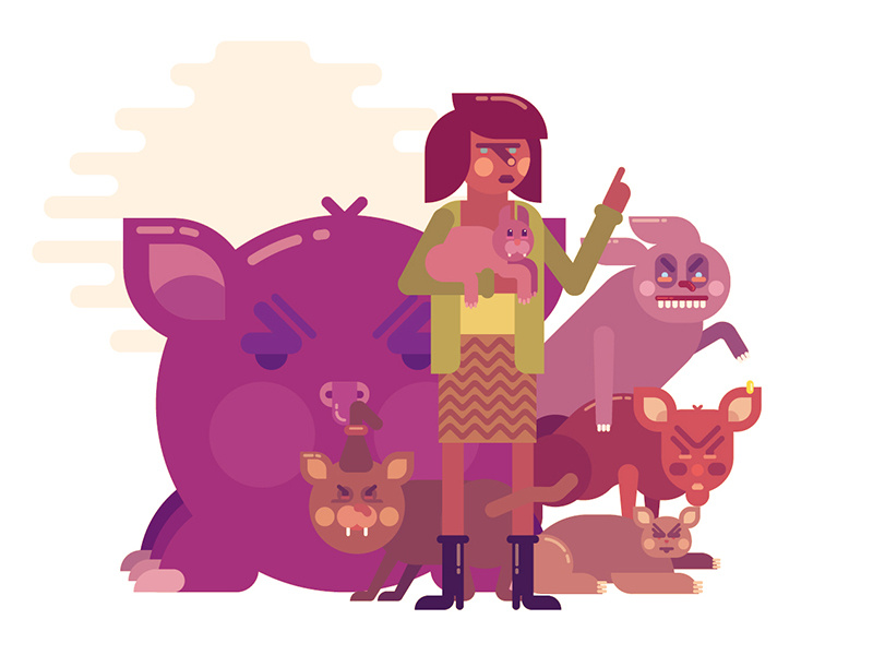 Rubber Knife Gang by Serkan Kavri on Dribbble