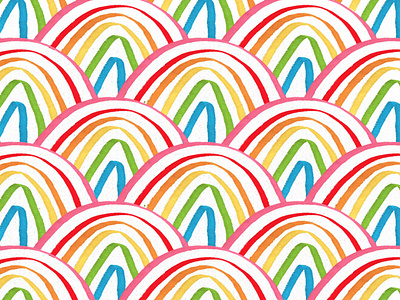 Rainbow design handmade illustration
