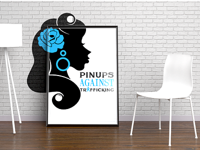 Pinups Against Trafficking graphic design logo photoshop pinup poster