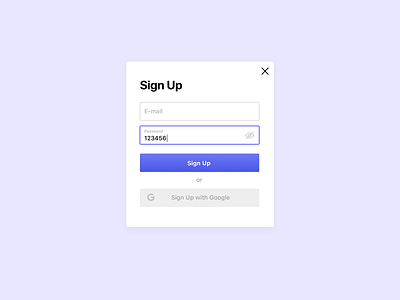 Sign Up Form for Daily UI
