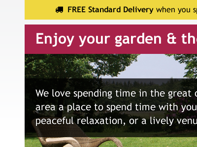 Enjoy your garden