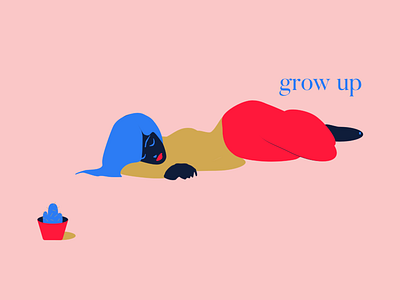 Grow Up artist female girls illustration toronto vector vectorart