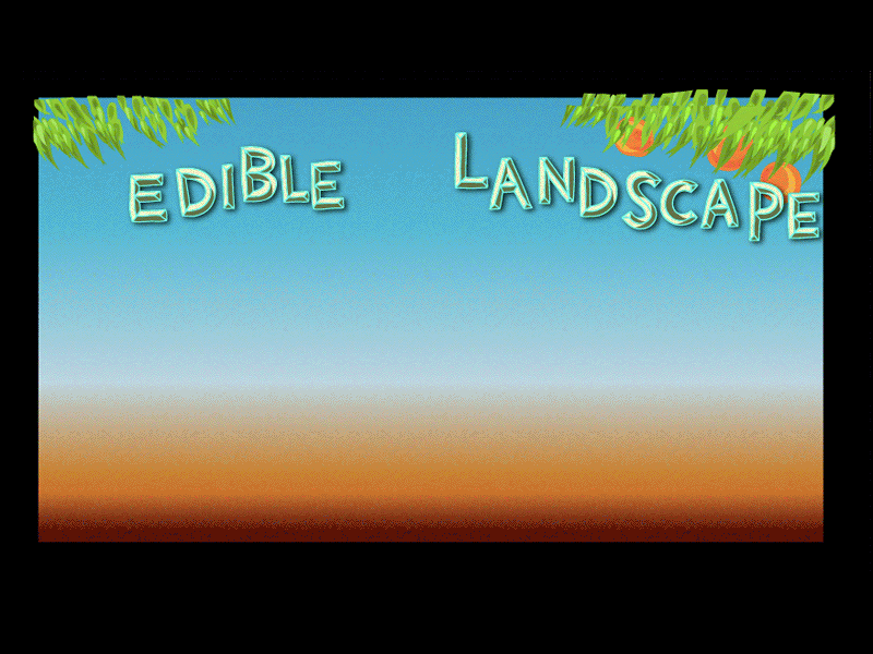 Edible Landscape fruit motion graphics vector vegetable