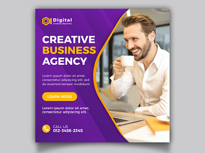 Creative Business Agency Social Media Post Template