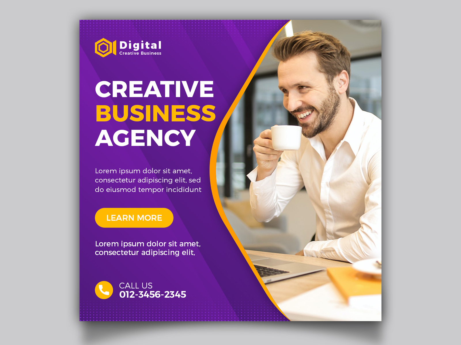 Creative Business Agency Social Media Post Template by Md. Abdus Sattar ...