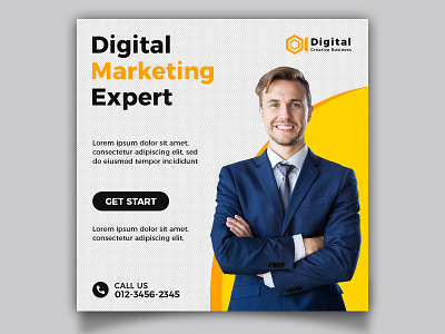 Digital Marketing Social Media Post Template