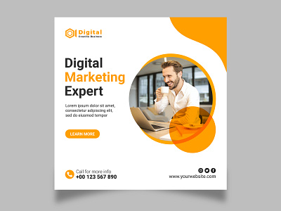 Digital Marketing Social Media Post Template