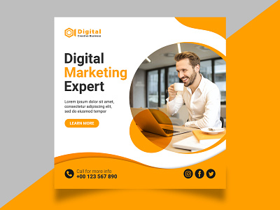 Digital Marketing Social Media Post Template