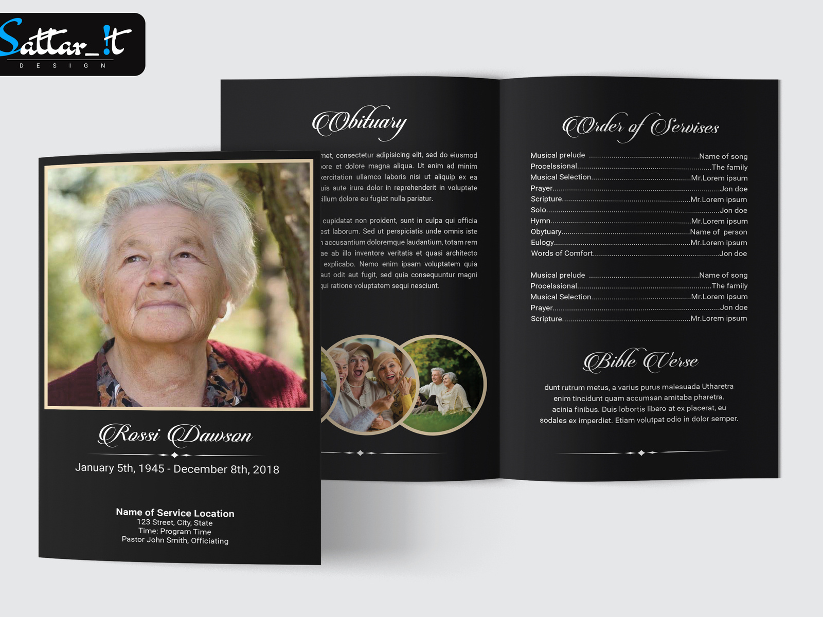 Funeral Card And Obituary by Md. Abdus Sattar on Dribbble