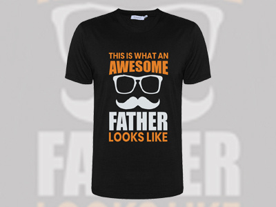 This is what an Awesome FATHER Looks Like T-shirt Design