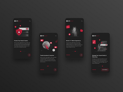 Crypto Wallet Onboarding Screens application creative crypto crypto wallet cryptocurrency design illustration isometric mobile app mobile design onboarding onboarding screens ui ui design ux vector