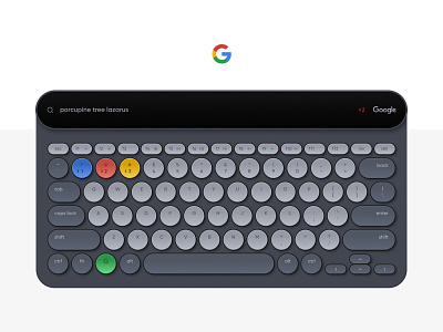 Google Board Concept branding clean design flat google keyboard minimal product design slate black typography ui ux vector