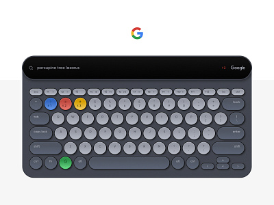 Google Board Concept branding clean design flat google keyboard minimal product design slate black typography ui ux vector