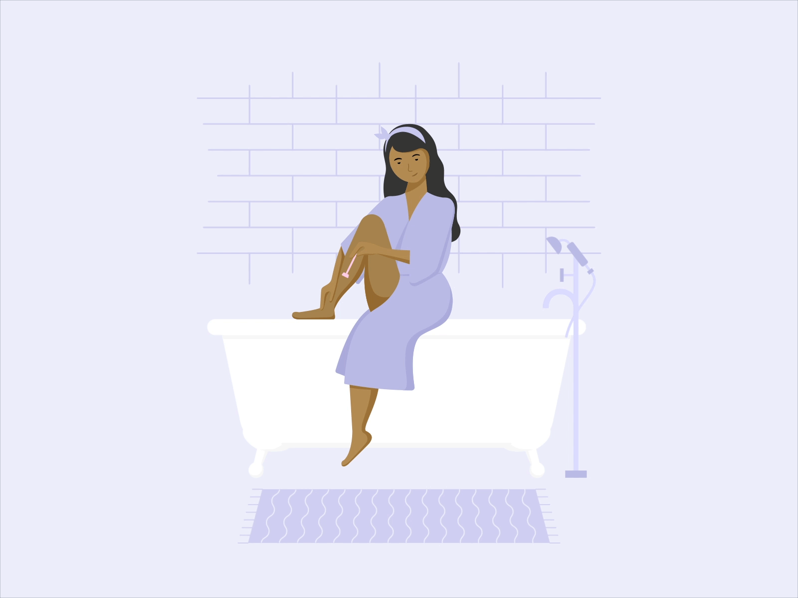 shave animation gif illustration motion graphics selfcare shave