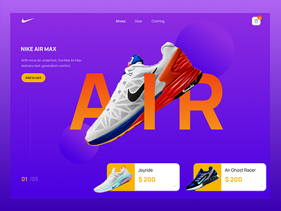 Nike Homepage Concept by Ameya on Dribbble