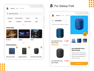 Amazon App for Galaxy Fold