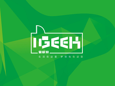 I geek-爱极客 green logo