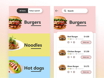 Food Ordering App Ui