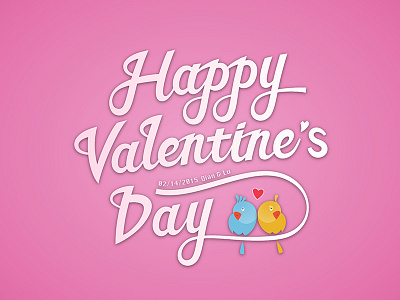 Happy Valentine's Day illustration valentines day