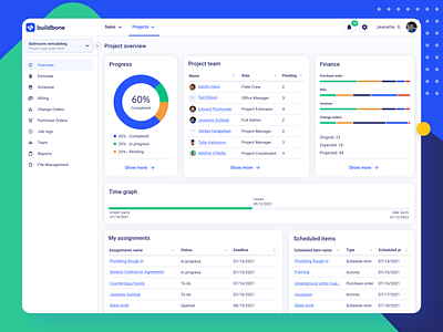 Buildbone - Construction Project Management Dashboard