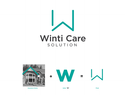 Winti Care Solution architecture design branding design illustration logo minimal minimalis minimalist minimalist logo vector