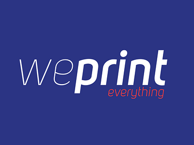 We Print