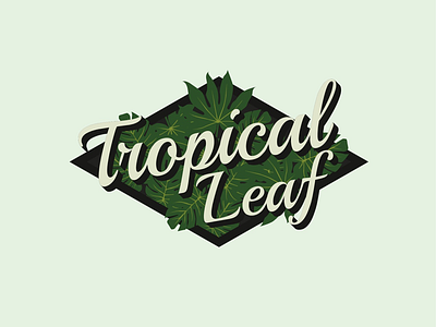 Tropical Leaf. badge beach branding donkin illustration logo tropical