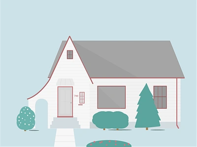 Childhood home home house illustration