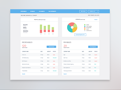 Accounting Dashboard dashboard