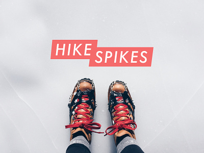 Hike Spikes Logo adventure logo winter