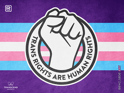 Trans Rights Are Human Rights adobe charity fist graphic design illustration illustrator lgbt minimal pride transgender vector