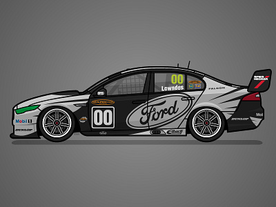 2002 - 00 Motorsport - FGX Falcon au falcon australia car fgx falcon ford illustration livery motorsport poster racing vector vector illustration