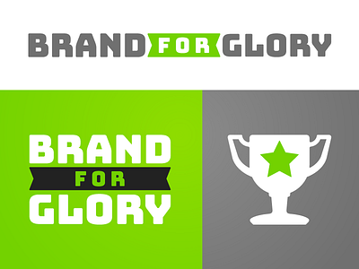 Brand For Glory - Logos athletic book book branding green grey logo design sport